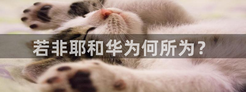 意昂3集团官网网址：若非耶和华为何所为？