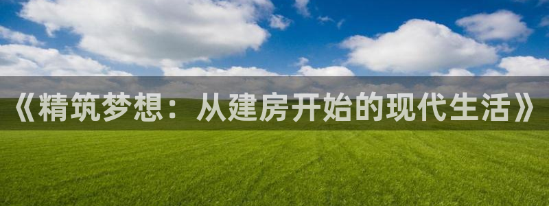 意昂体育3开户：《精筑梦想：从建房开始的现代生活》