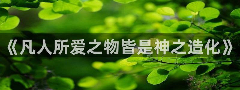 意昂3娱乐：《凡人所爱之物皆是神之造化》