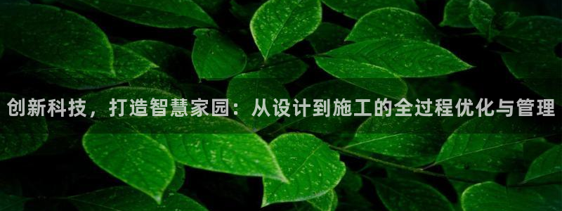 意昂3官方：创新科技，打造智慧家园：从设计到施工的全过程优化与管理
