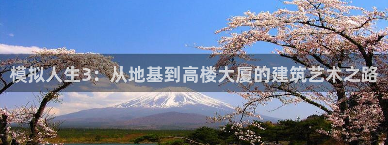 意昂体育3平台是正规平台吗：模拟人生3：从地基到高楼大厦的建筑艺术之路