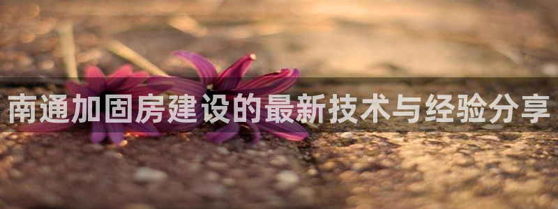 意昂3神州：南通加固房建设的最新技术与经验分享