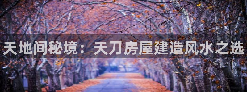 意昂3娱乐：天地间秘境：天刀房屋建造风水之选